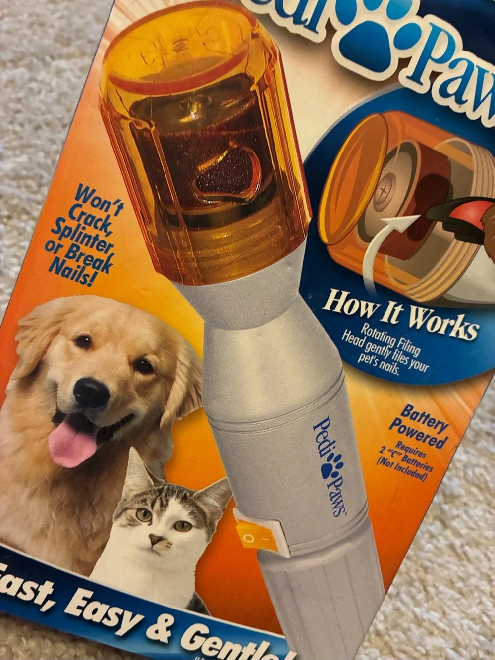 Pet Nail Trimmer - White & Amber